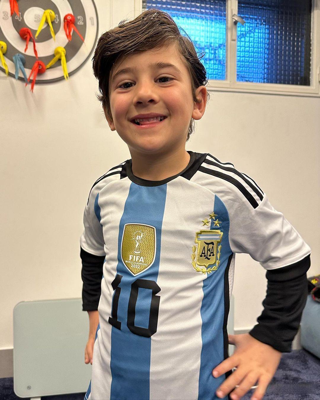 Samsung Argentina team uniform： Messi’s son Ciro’s birthday, archangel Di Maria sends a blessing!